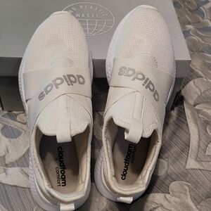 adidas Cream Slip-On Sneakers